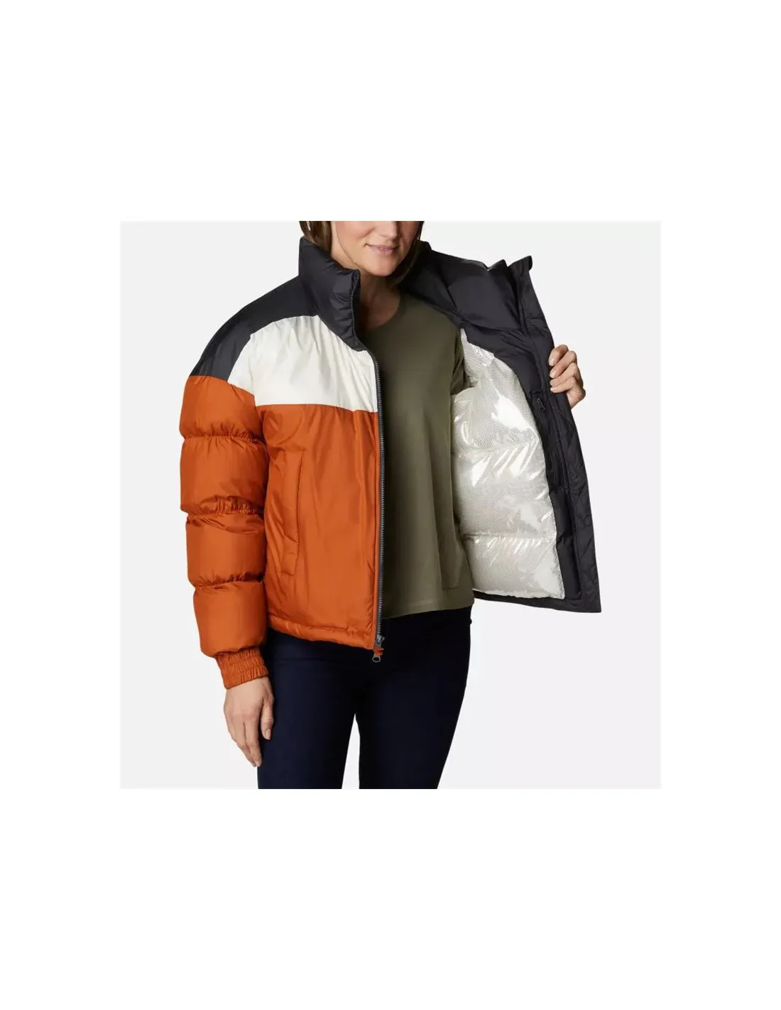 Chaqueta de Montaña Columbia Pike Lake Naranja Mujer
