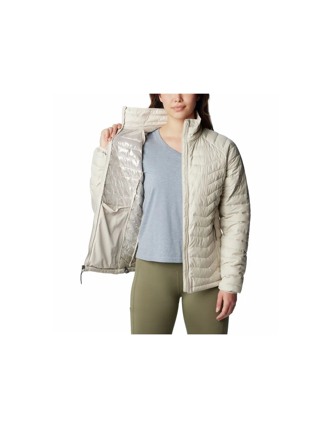 Chaqueta de Montaña Columbia Powder Lite™ Beige Mujer