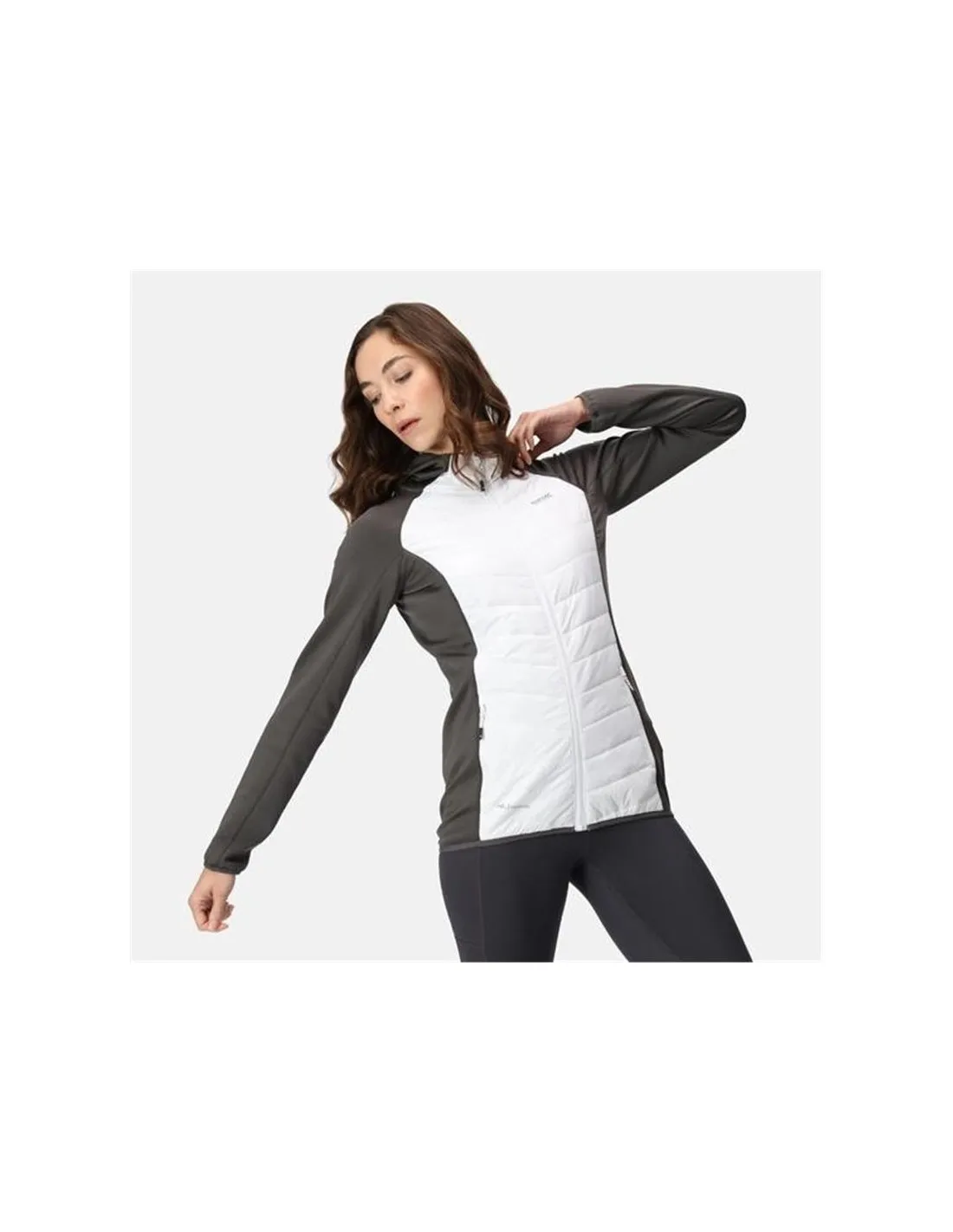 Chaqueta de Montaña Regatta Andreson VIII White/SlGrey Mujer
