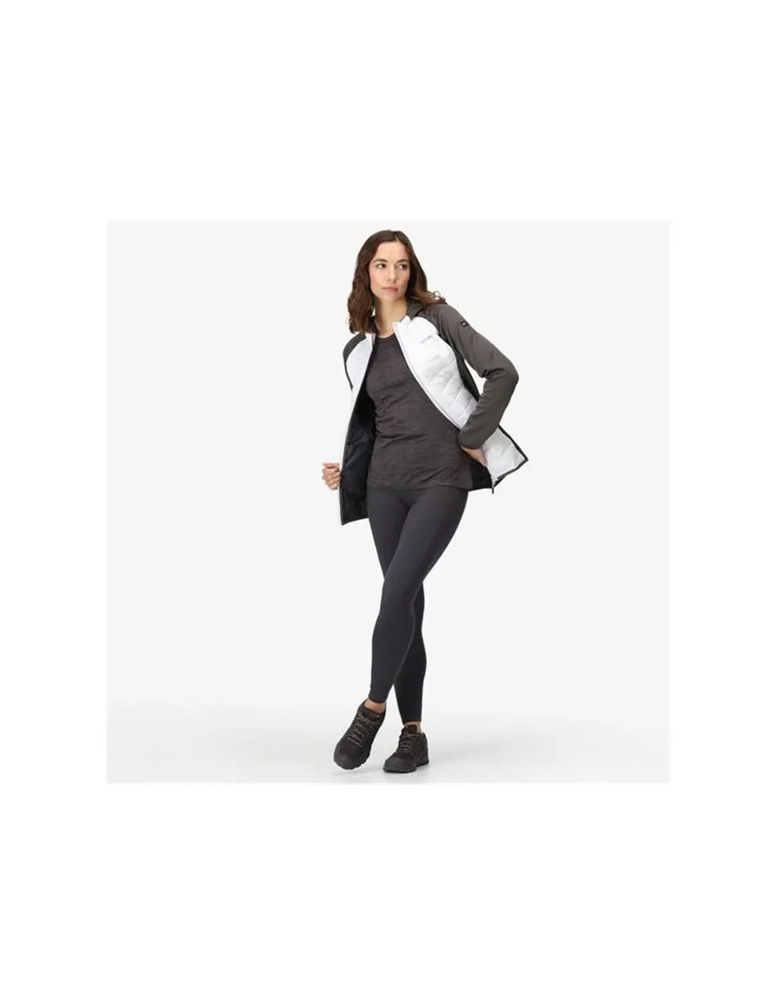 Chaqueta de Montaña Regatta Andreson VIII White/SlGrey Mujer