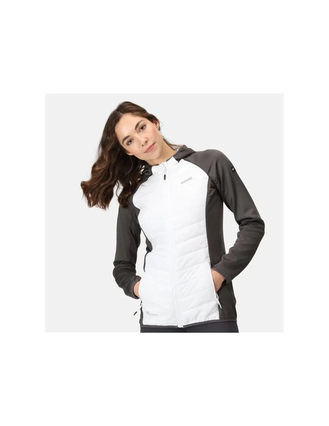 Chaqueta de Montaña Regatta Andreson VIII White/SlGrey Mujer