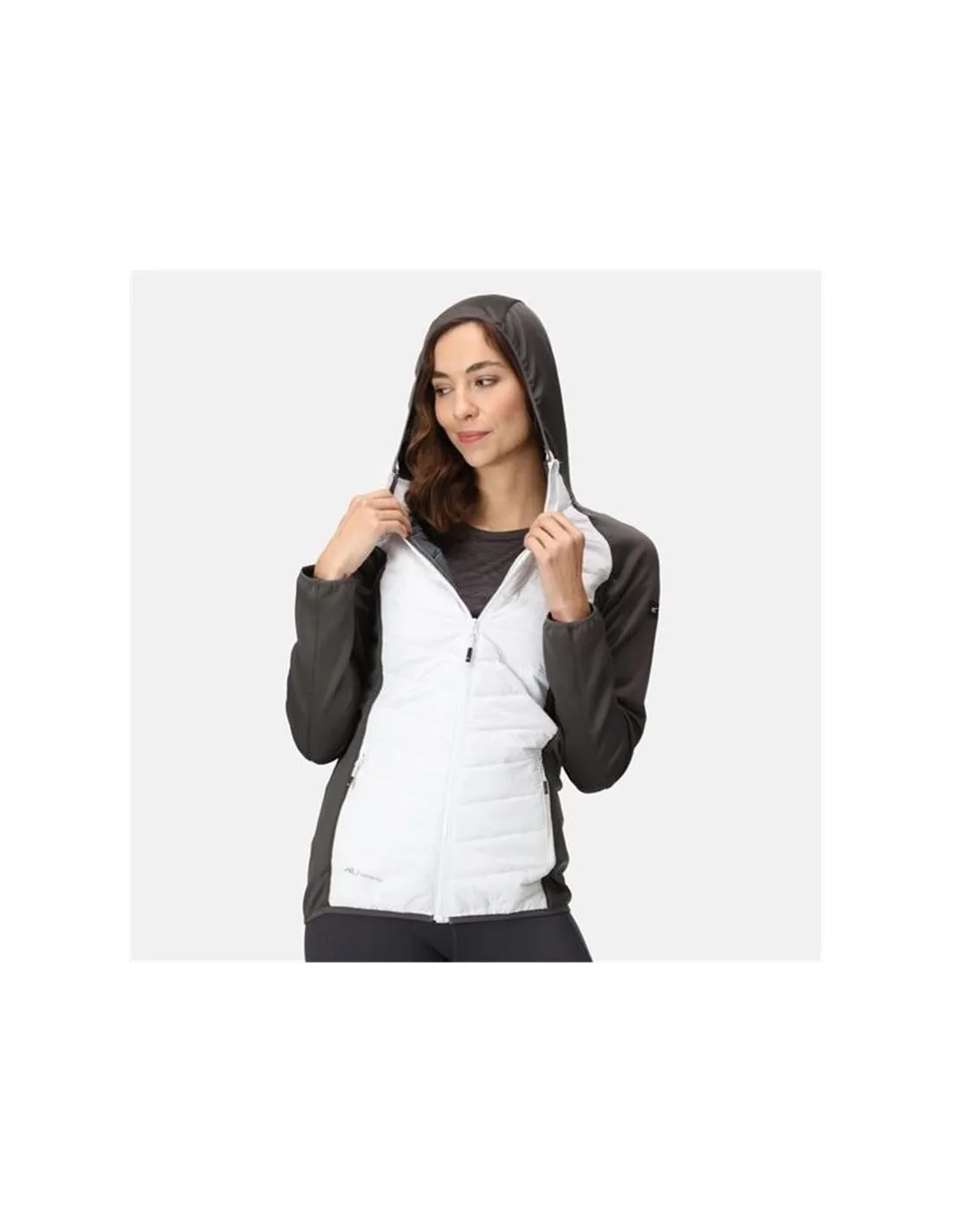 Chaqueta de Montaña Regatta Andreson VIII White/SlGrey Mujer