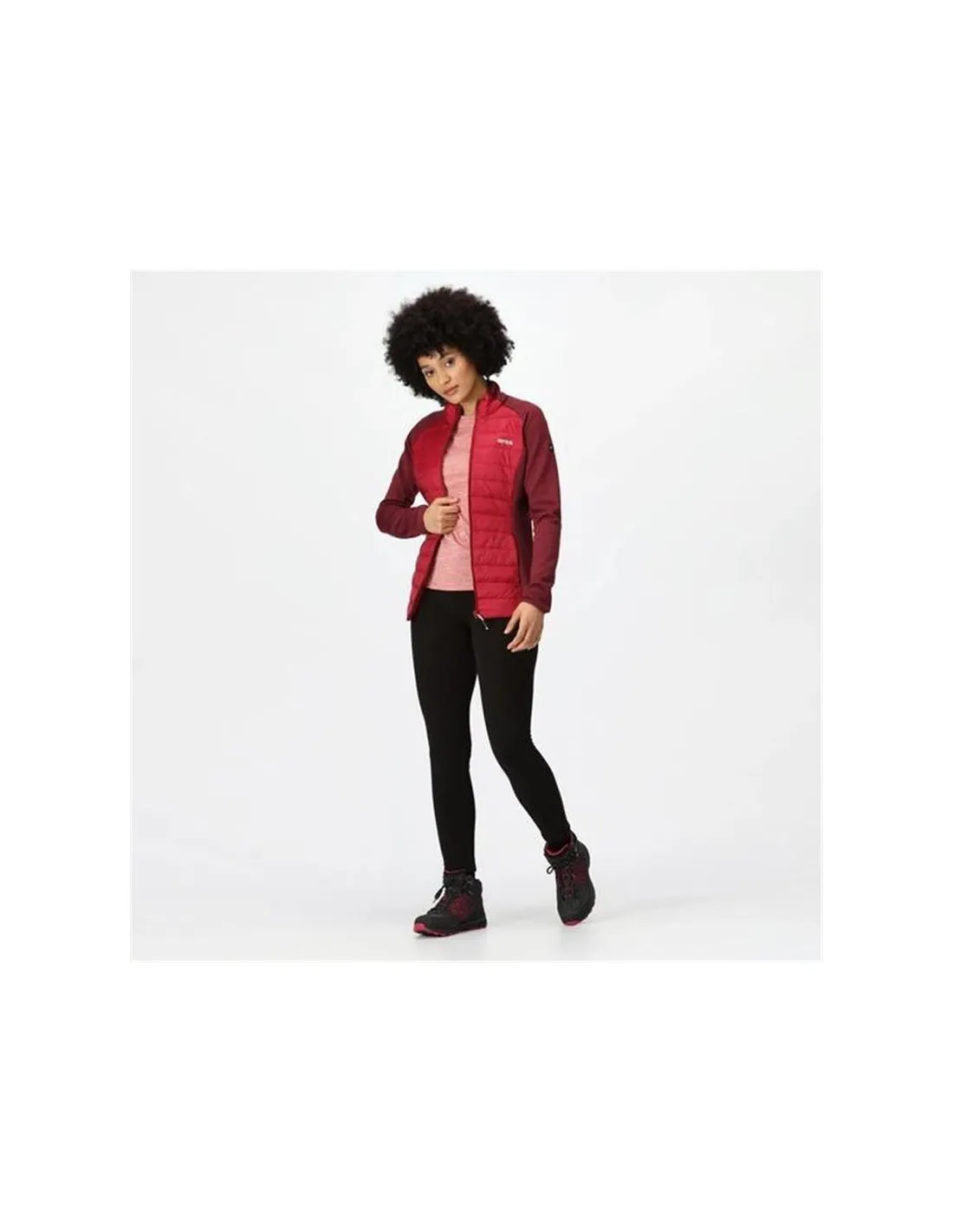 Chaqueta de Montaña Regatta Clumber Hybrid IV RumbaRd/Burg Mujer