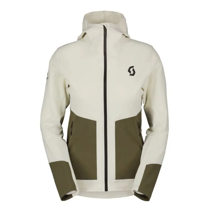 Chaqueta de montaña Scott Explorair Softshell SL para mujer (amarillo suave/verde abeto)