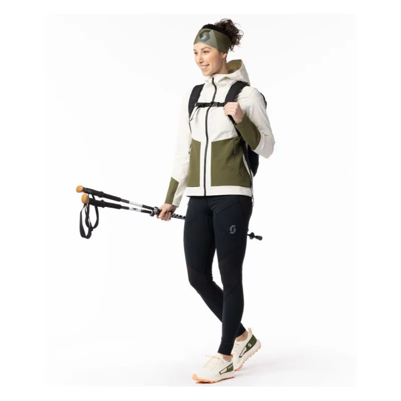 Chaqueta de montaña Scott Explorair Softshell SL para mujer (amarillo suave/verde abeto)