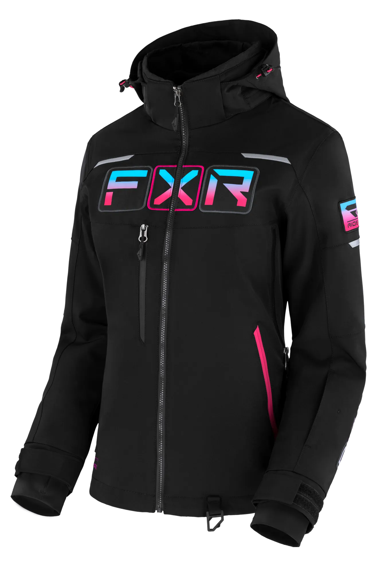 CHAQUETA DE NIEVE MUJER FXR MAVERICK NEGROCIELOROSA ELéCTRICO DESCOLORIDO