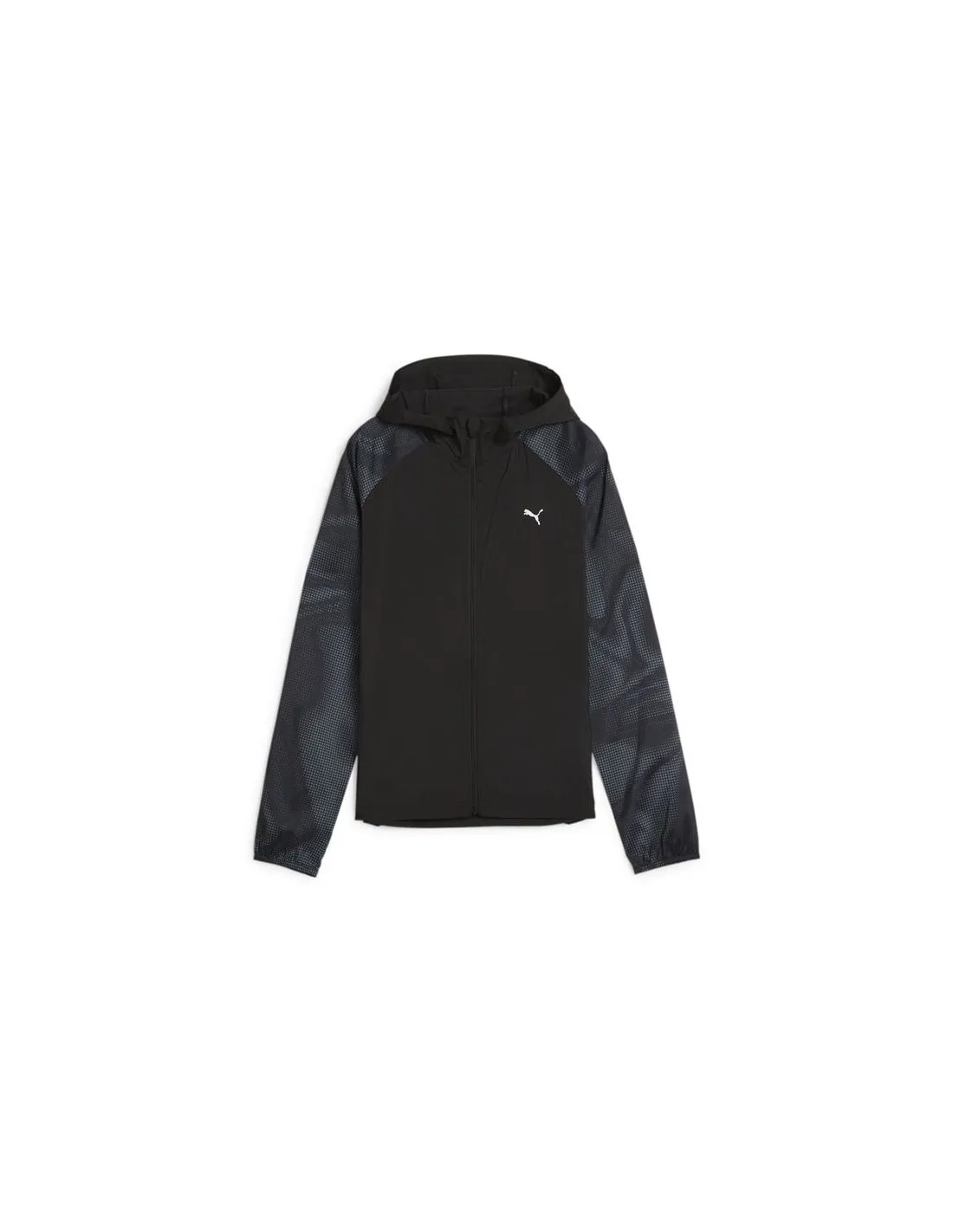 Chaqueta de Running Puma Run Favorite AOP OV Negro Mujer