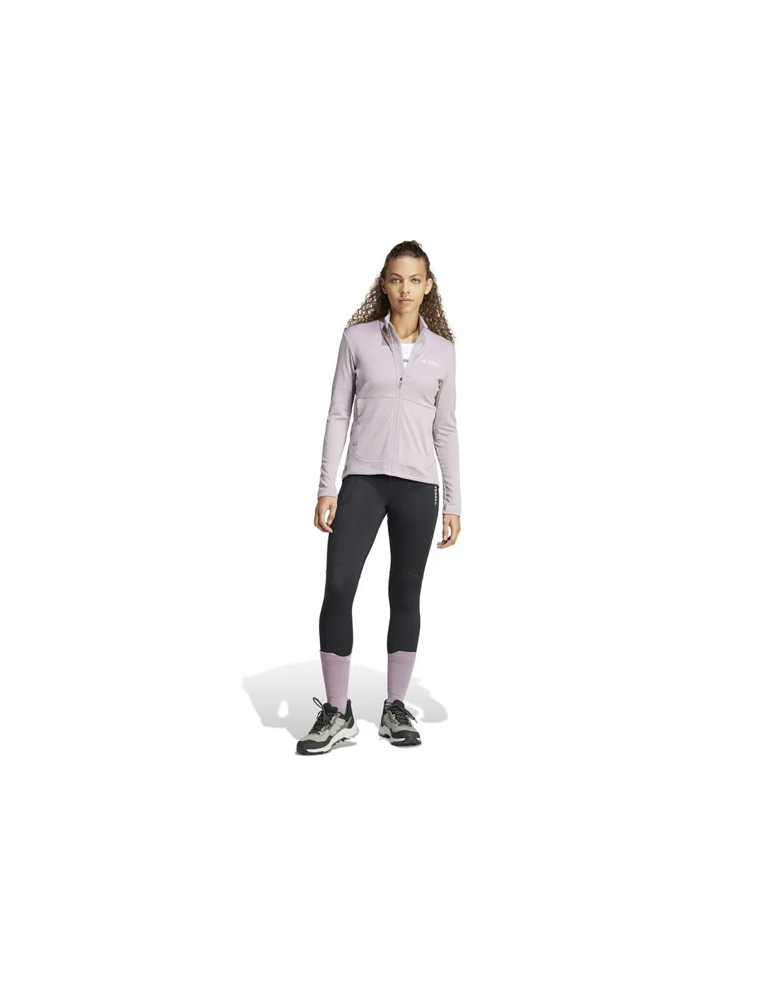 Chaqueta de Senderismo adidas Terrex Multi Light Fleece Mujer Lila