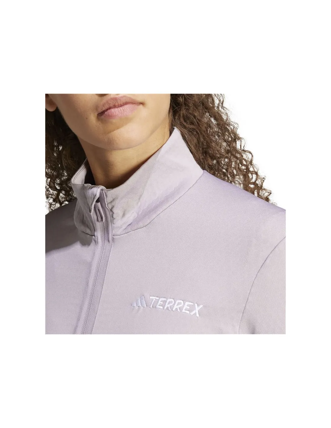 Chaqueta de Senderismo adidas Terrex Multi Light Fleece Mujer Lila