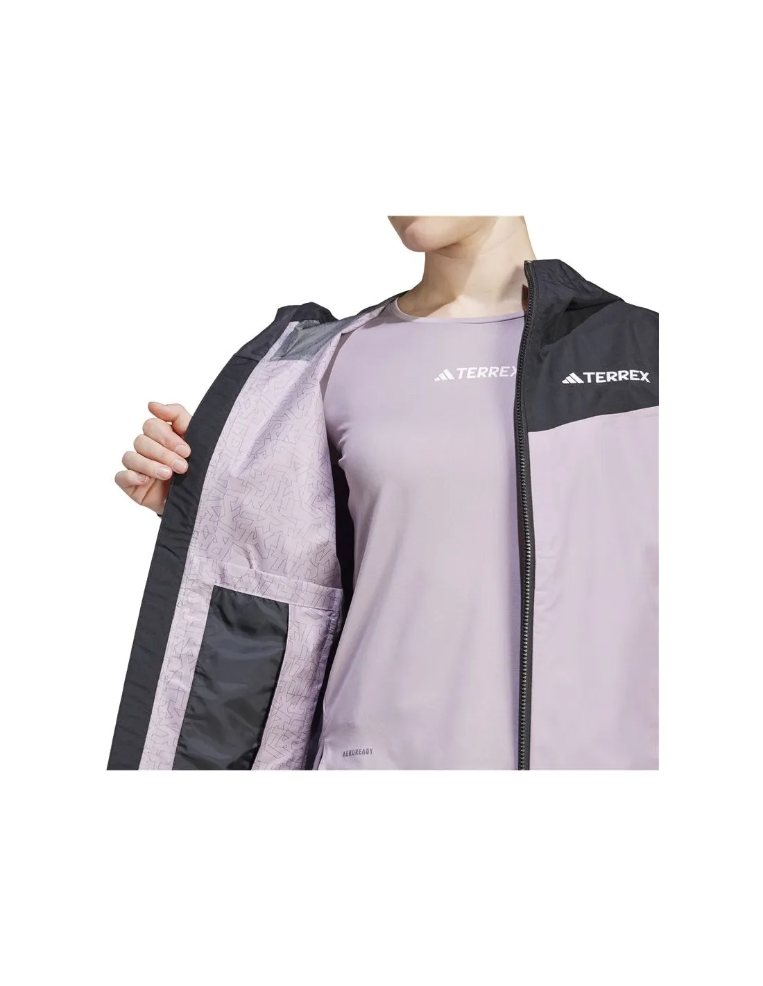 Chaqueta de Senderismo adidas Terrex Multi Rain.RDY 2.5  Mujer Morado