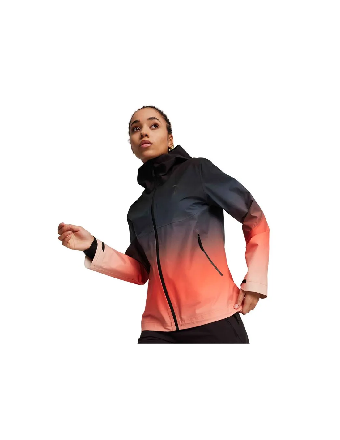 Chaqueta de Trail Puma Seasons Stormcell Mujer Negro Rojo