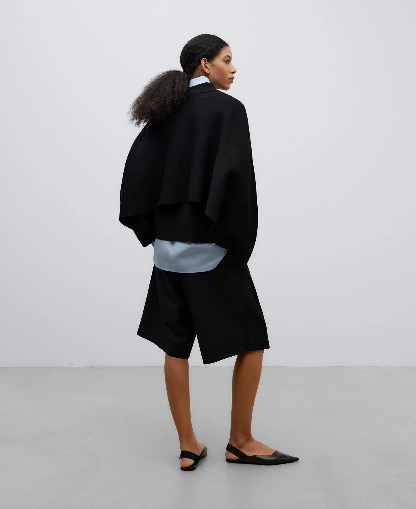 Chaqueta en punto doble frontura mujer