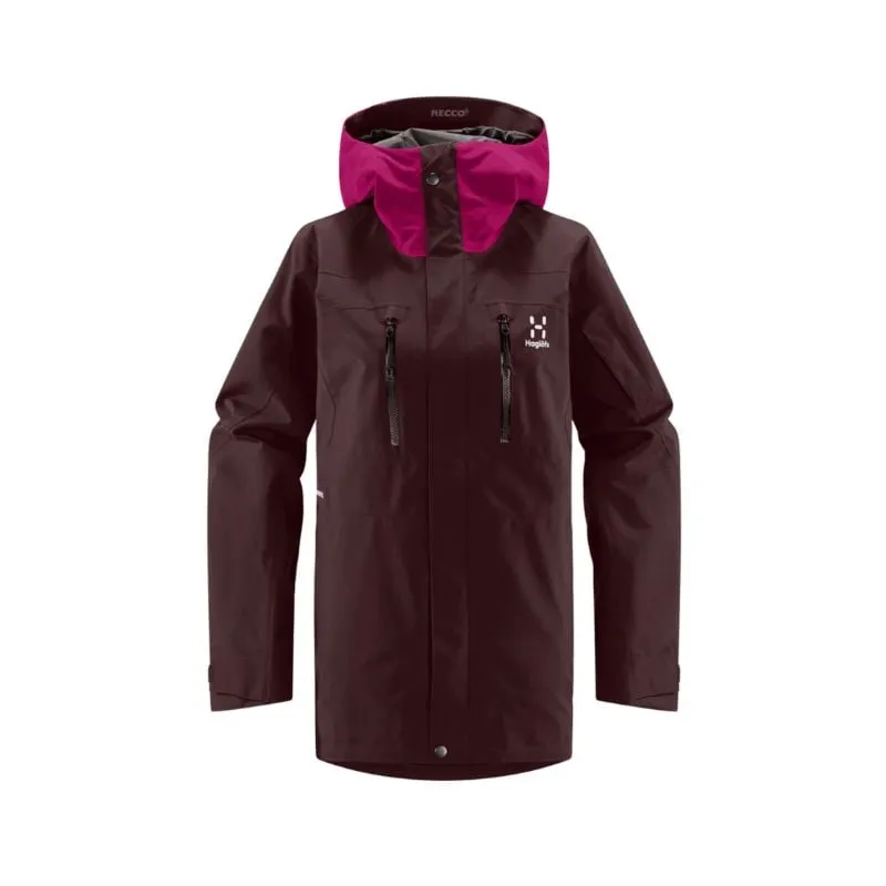 Chaqueta HAGLÖFS Elation GTX (marrón burdeos/rosa oscuro) Mujer