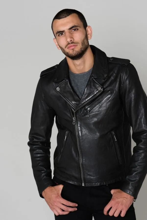 Chaqueta Hombre Daytona Golberg Lamb Paolo Black