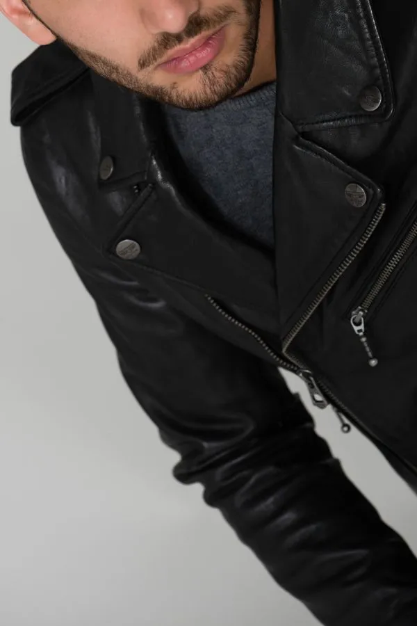 Chaqueta Hombre Daytona Golberg Lamb Paolo Black