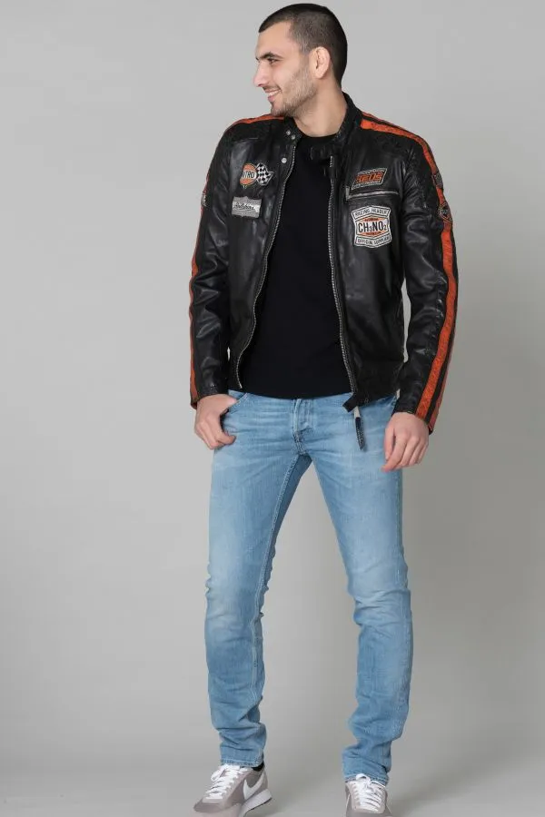 Chaqueta Hombre Redskins Ripper Calista Black Orange