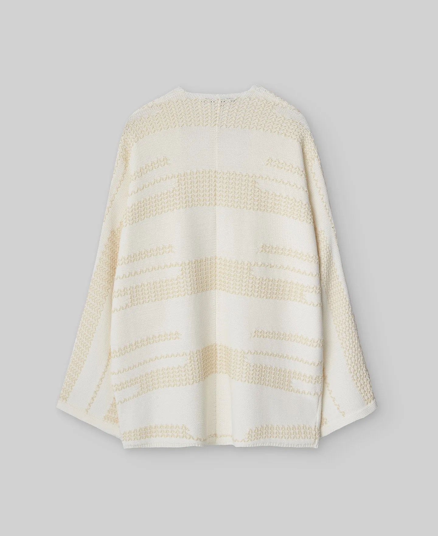 Chaqueta jacquard crudo mujer