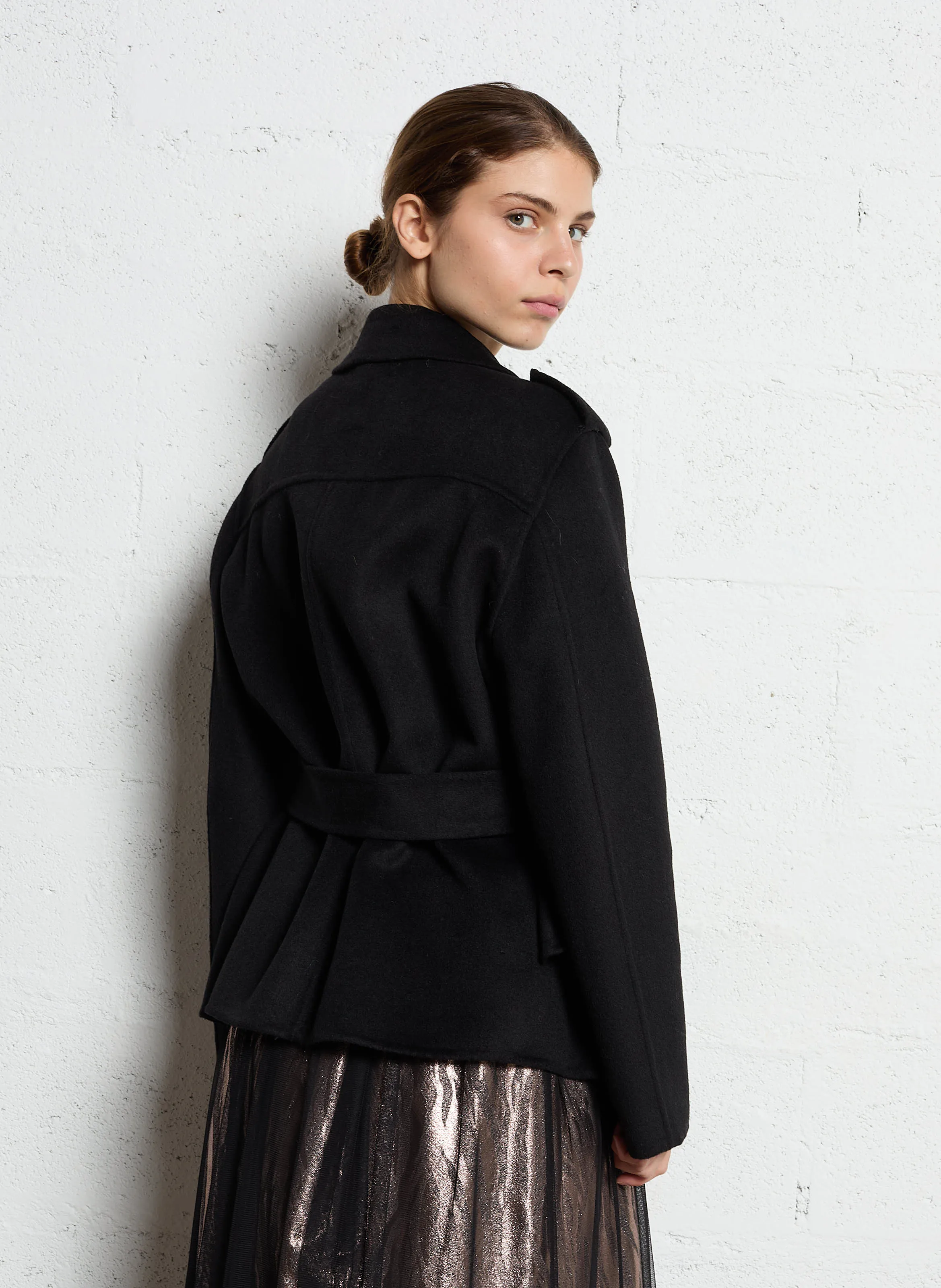Chaqueta motera en negro