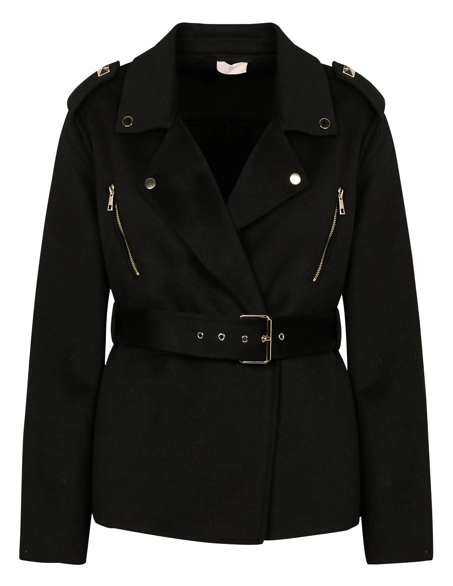 Chaqueta motera en negro