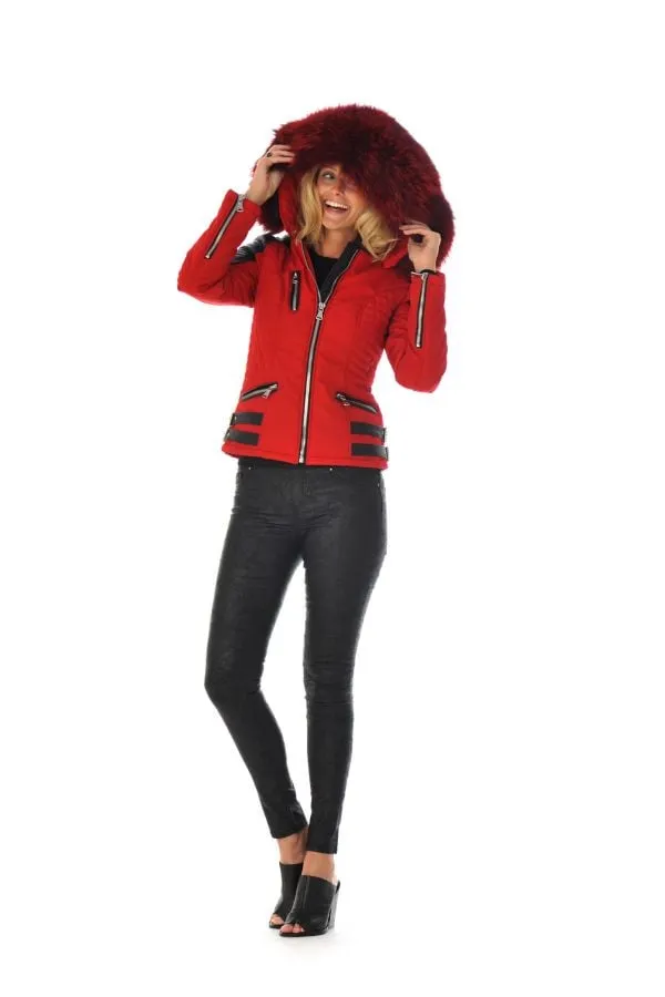Chaqueta Mujeres Horspist Nounou Rouge Col Rouge Zz