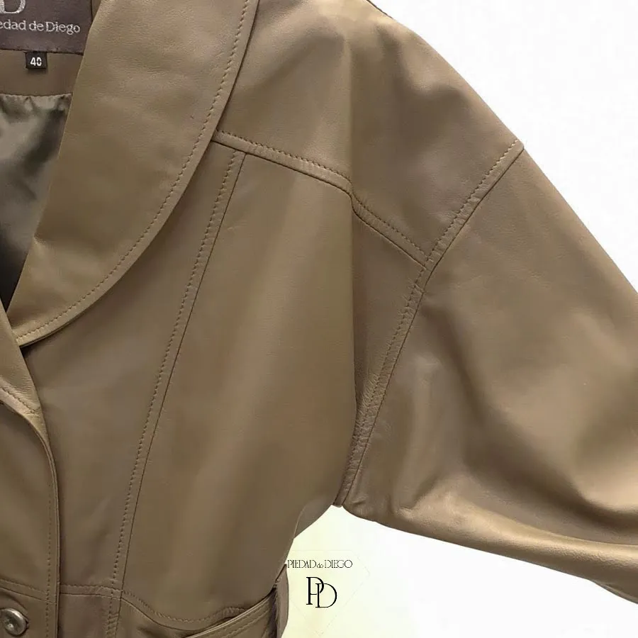 Chaqueta Piel Mujer Aguamarina – Color Castor