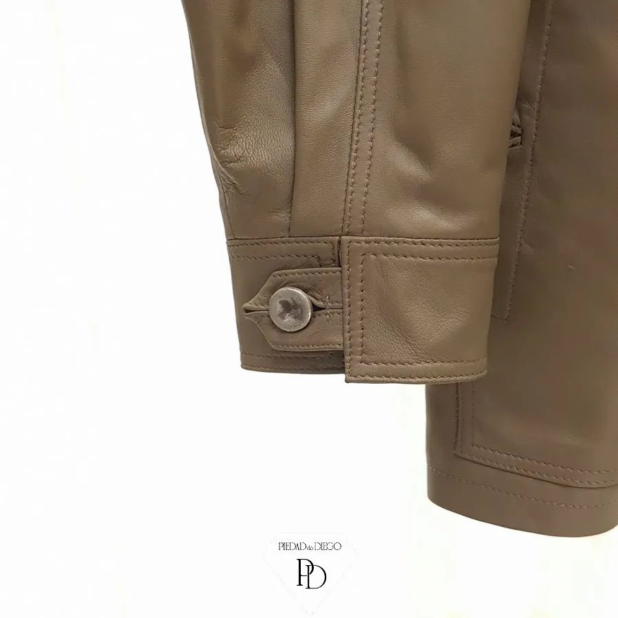 Chaqueta Piel Mujer Aguamarina – Color Castor