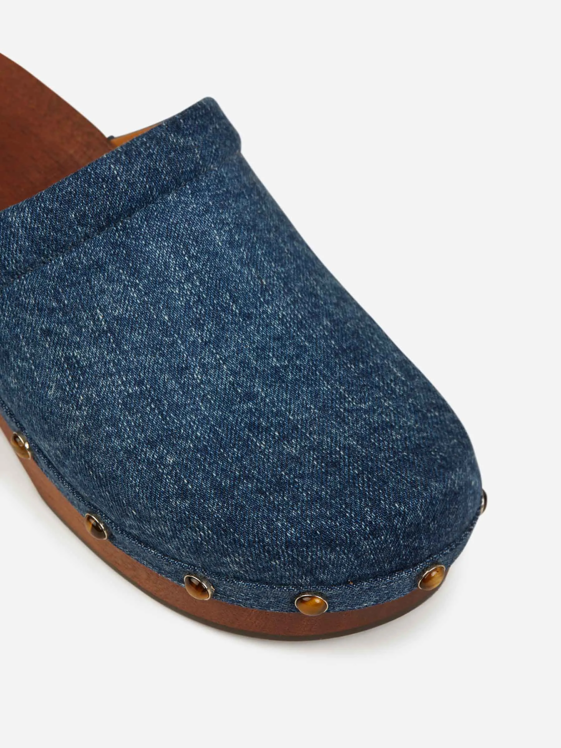 Chloé Zuecos Aurna Denim