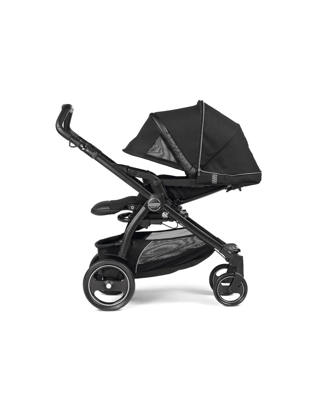 COCHE BEBé TRES PIEZAS PEGPEREGO BOOK 51 ROCK ELITE BLACK