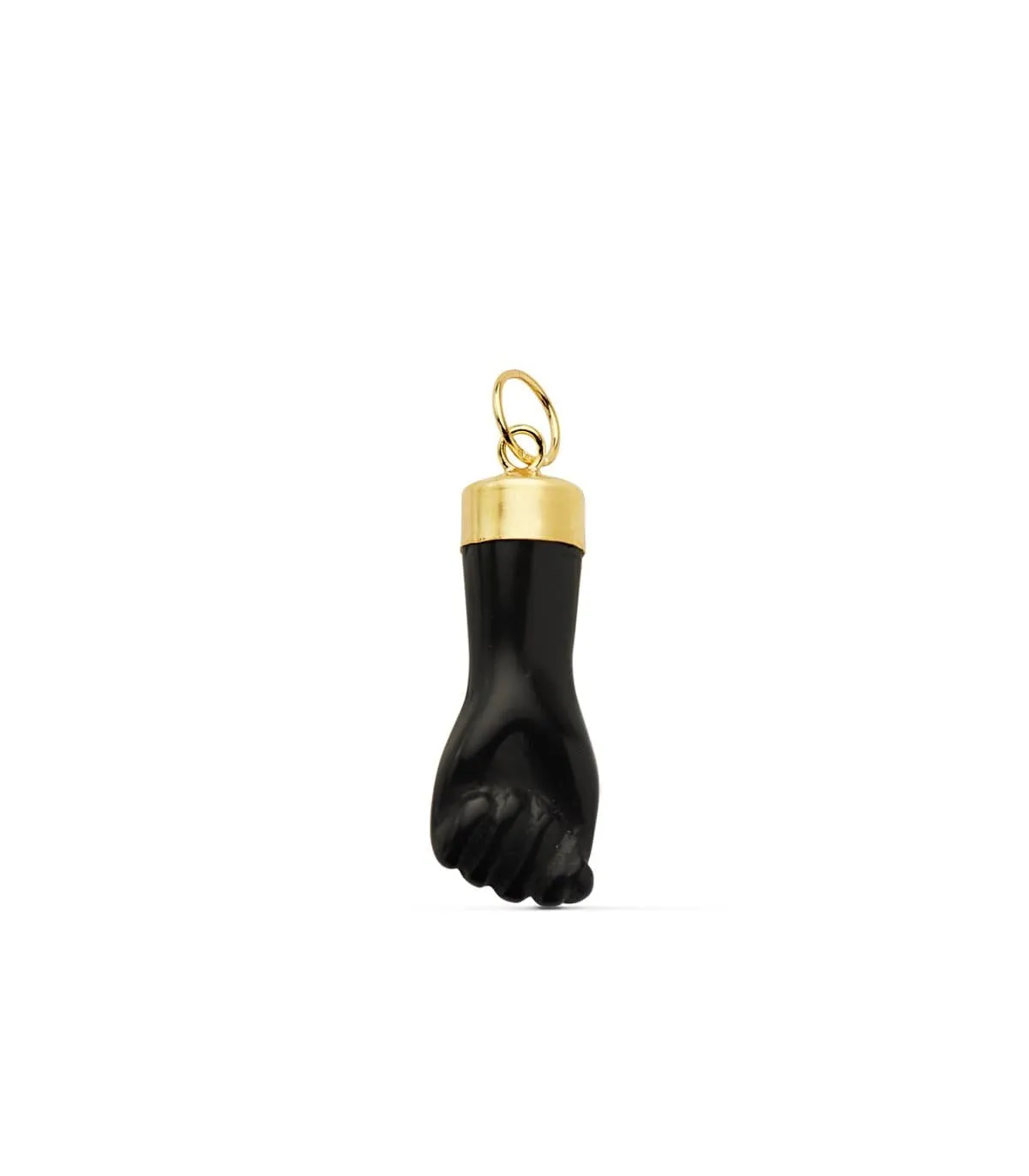 Colgante Mano Negra Oro Amarillo 18k