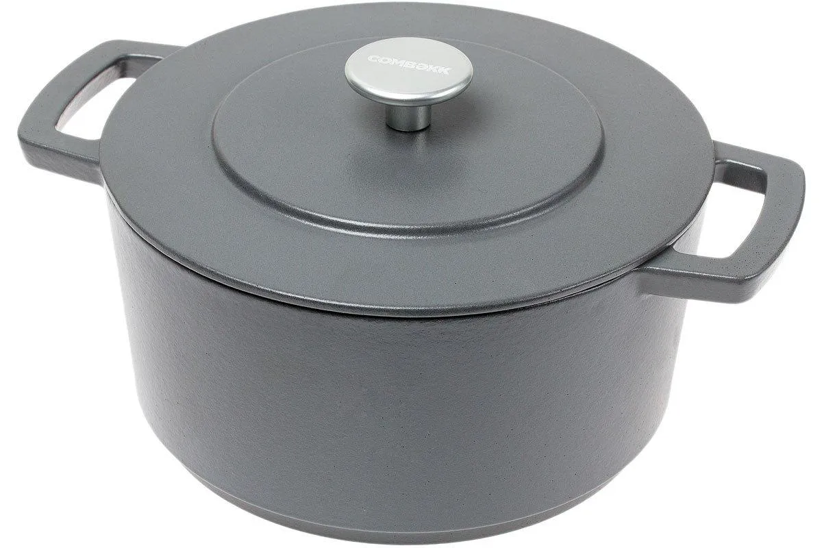 Combekk cocotte de hierro fundido, 24 cm, Concrete Grey