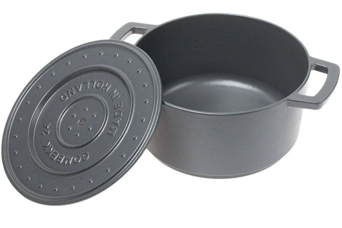 Combekk cocotte de hierro fundido, 24 cm, Concrete Grey