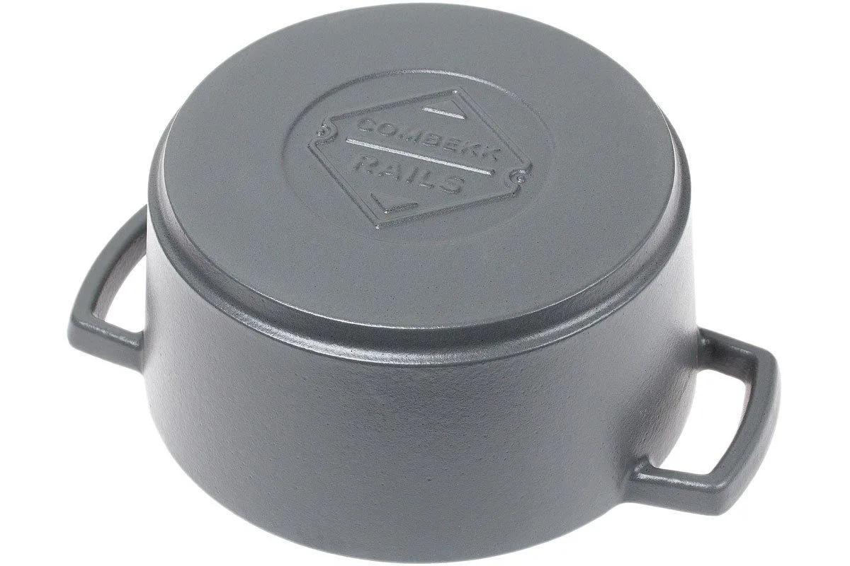 Combekk cocotte de hierro fundido, 24 cm, Concrete Grey