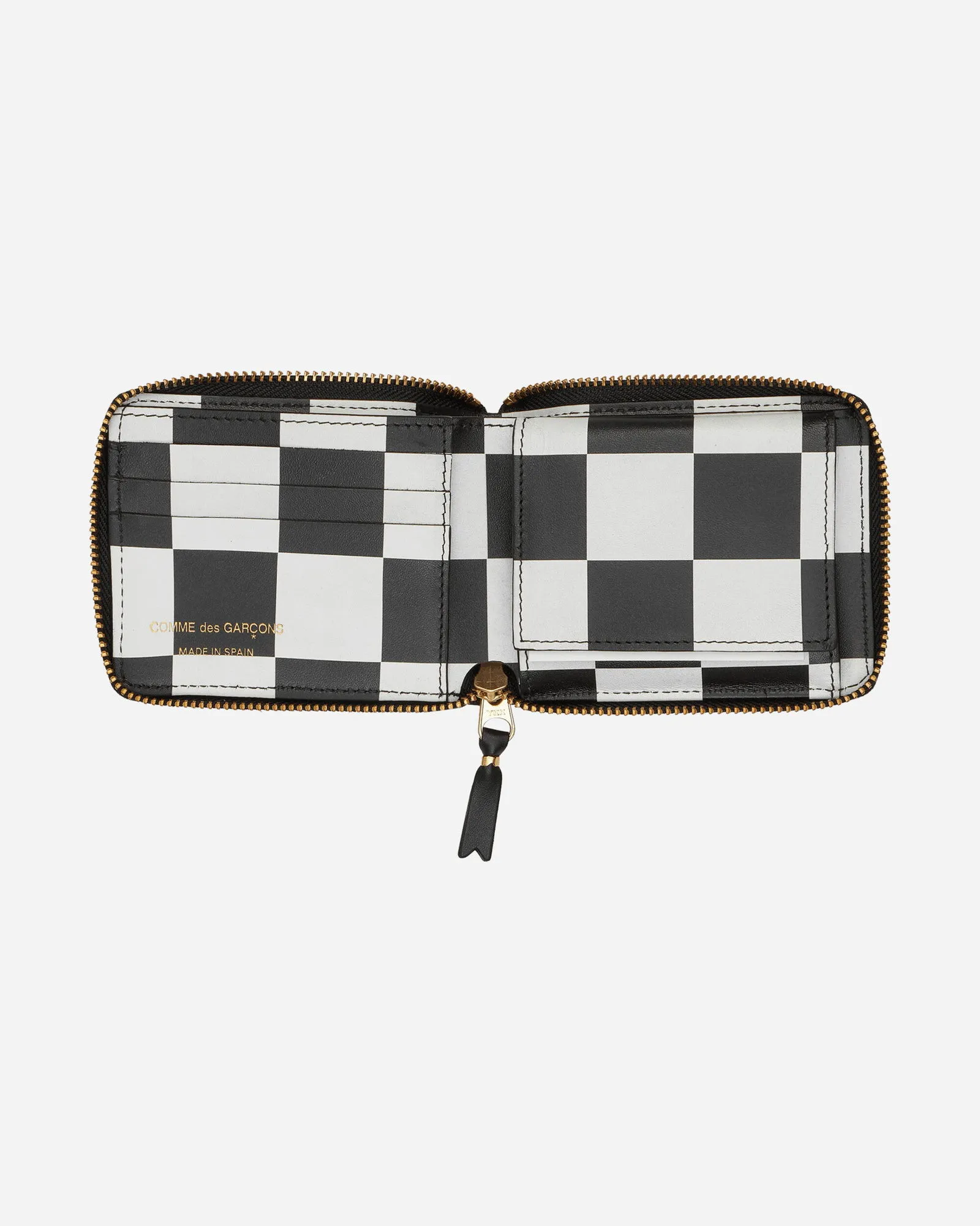 COMME DES GARçONS CLASSIC PRINT ZIPAROUND WALLET