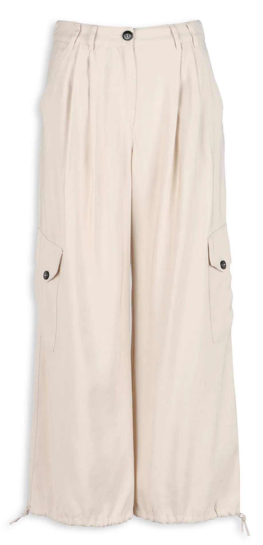 CORVINO  PANTALóN CARGO ANCHO EN BLANCO