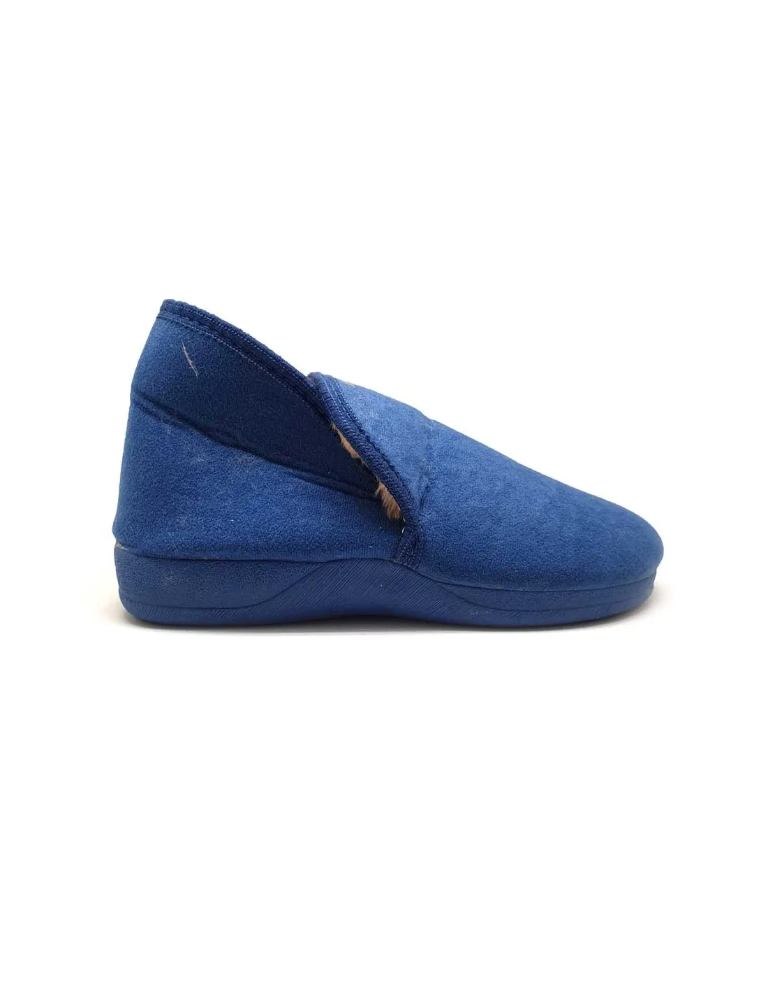 DAVS ZAPATILLA CASA CERRADA MUJER TIPO BOTIN CON PELO EN EL INTERIOR 10400AZUL 10X