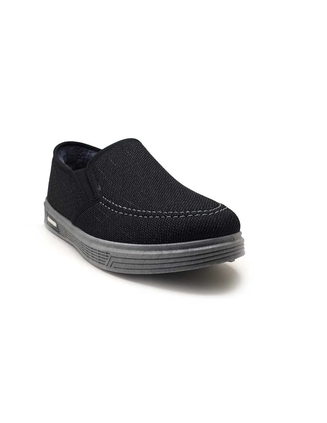 DAVS ZAPATILLA HOMBRE BORREGUITO CÓMODA Y CALENTITA E142NEGRO 6X