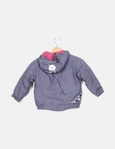 Decathlon Abrigo morado capucha