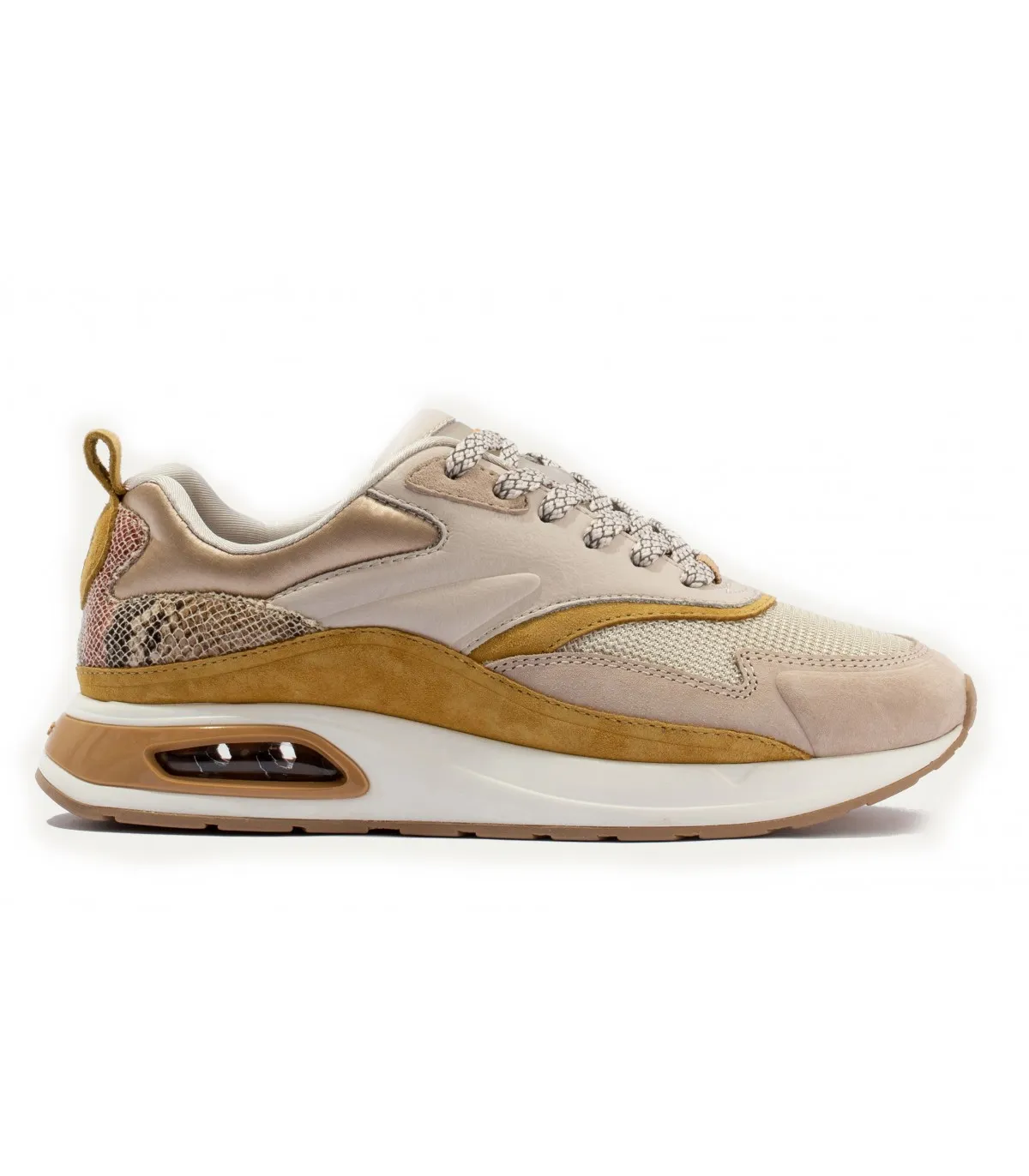 Deportivo con cámara de aire en color cuero