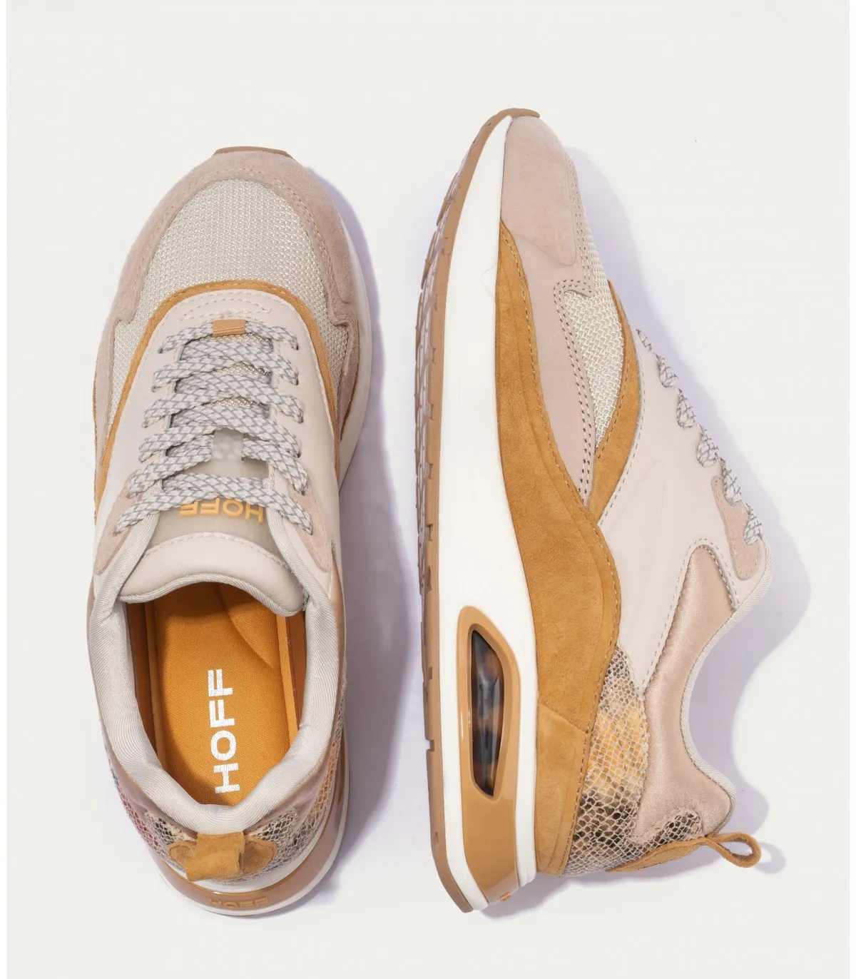 Deportivo con cámara de aire en color cuero