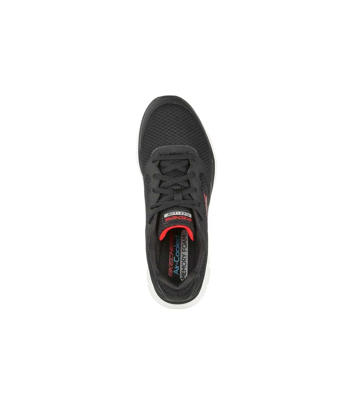 Deportivo de color negro con la suela en blanco