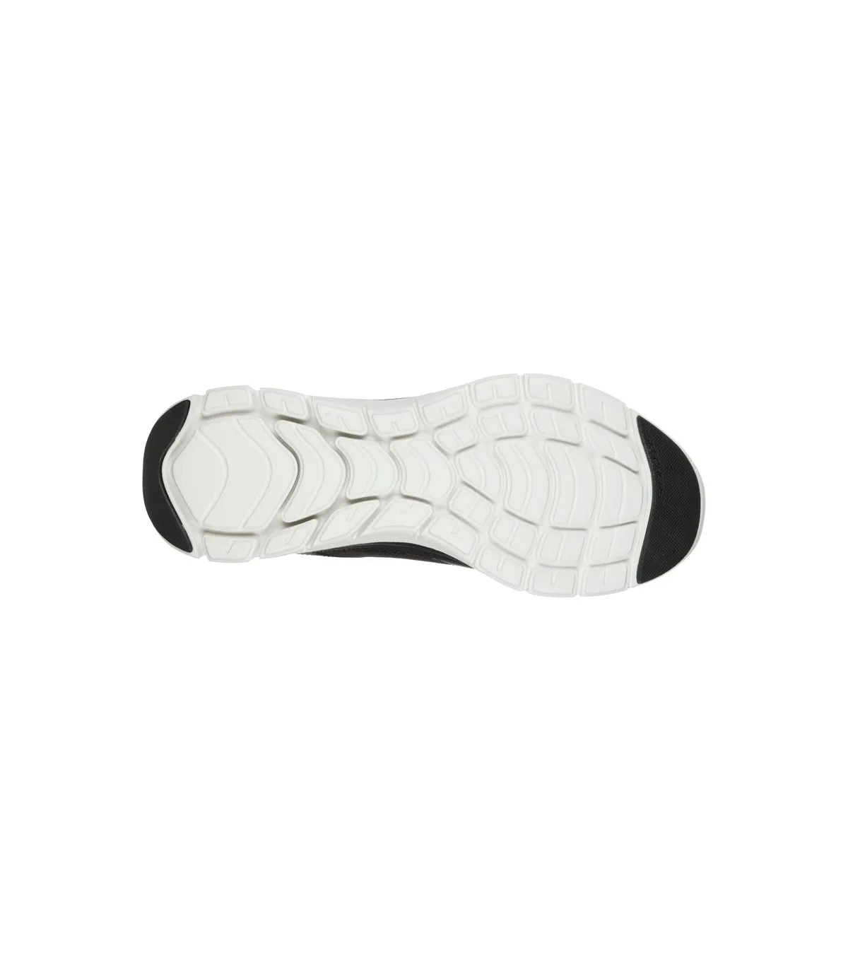 Deportivo de color negro con la suela en blanco