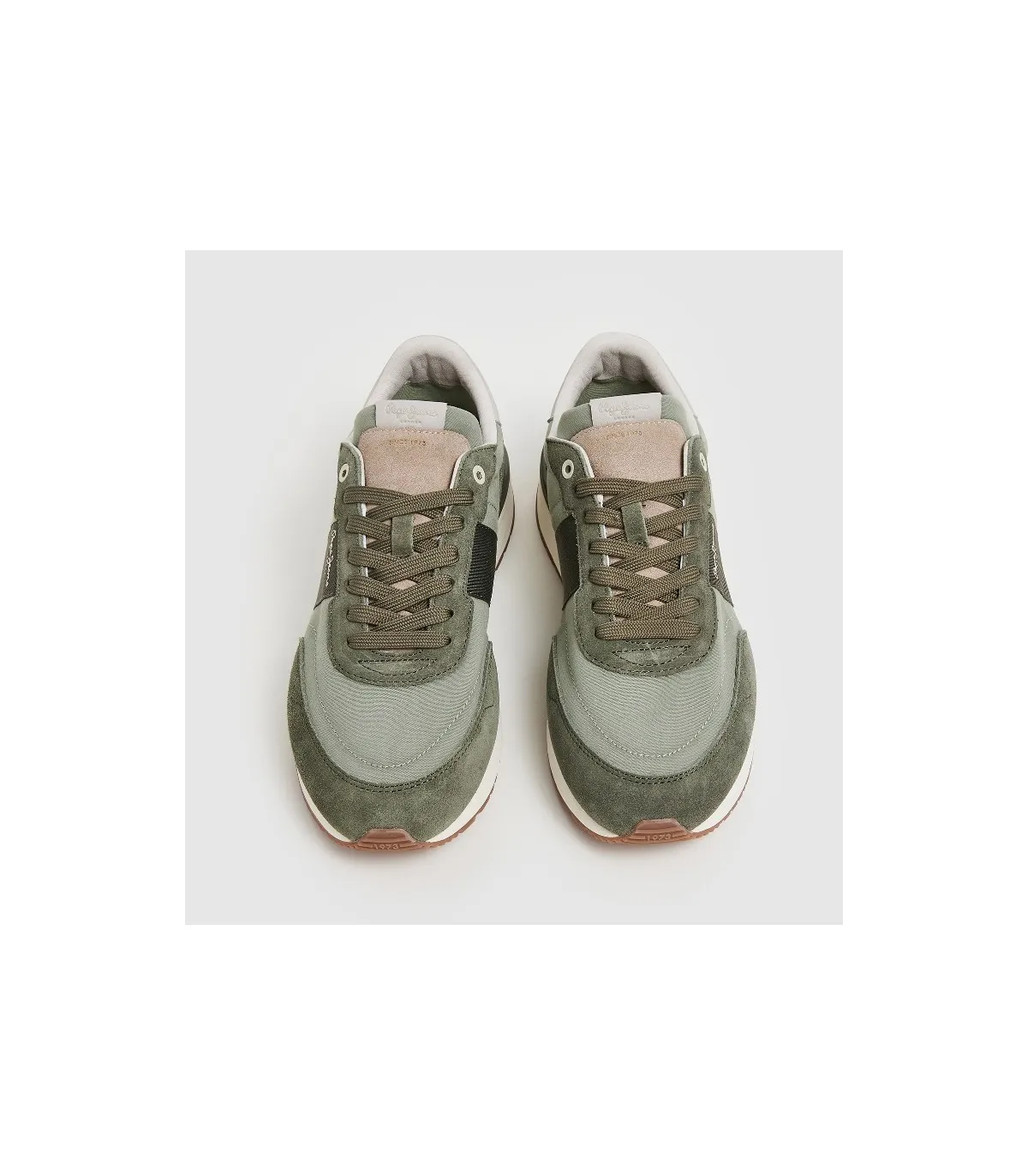 Deportivo hombre verde caqui Pepe Jeans suela blanca