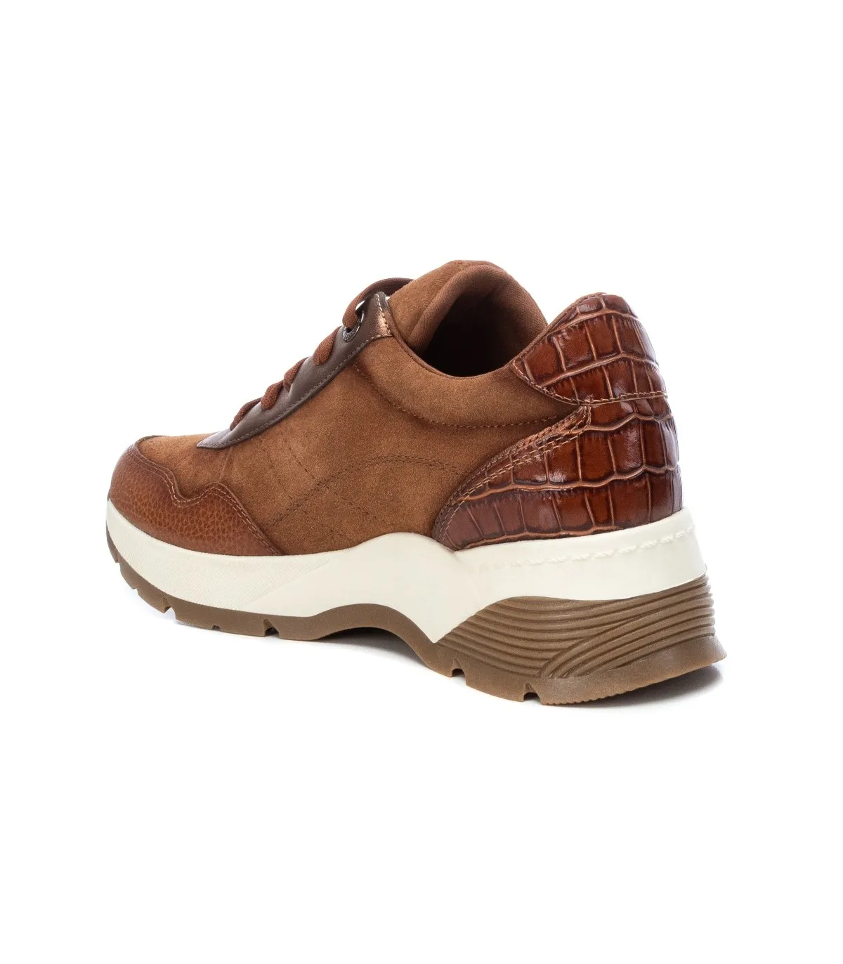 Deportivo para mujer en piel camel
