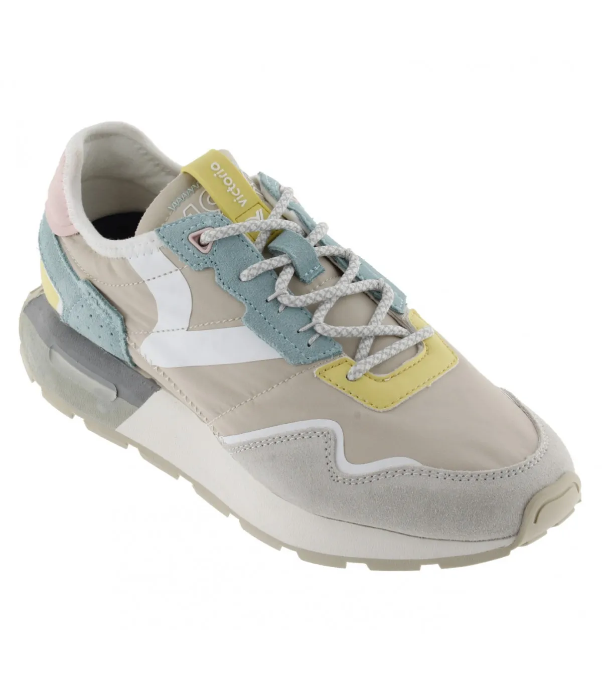Deportivos beige para mujer