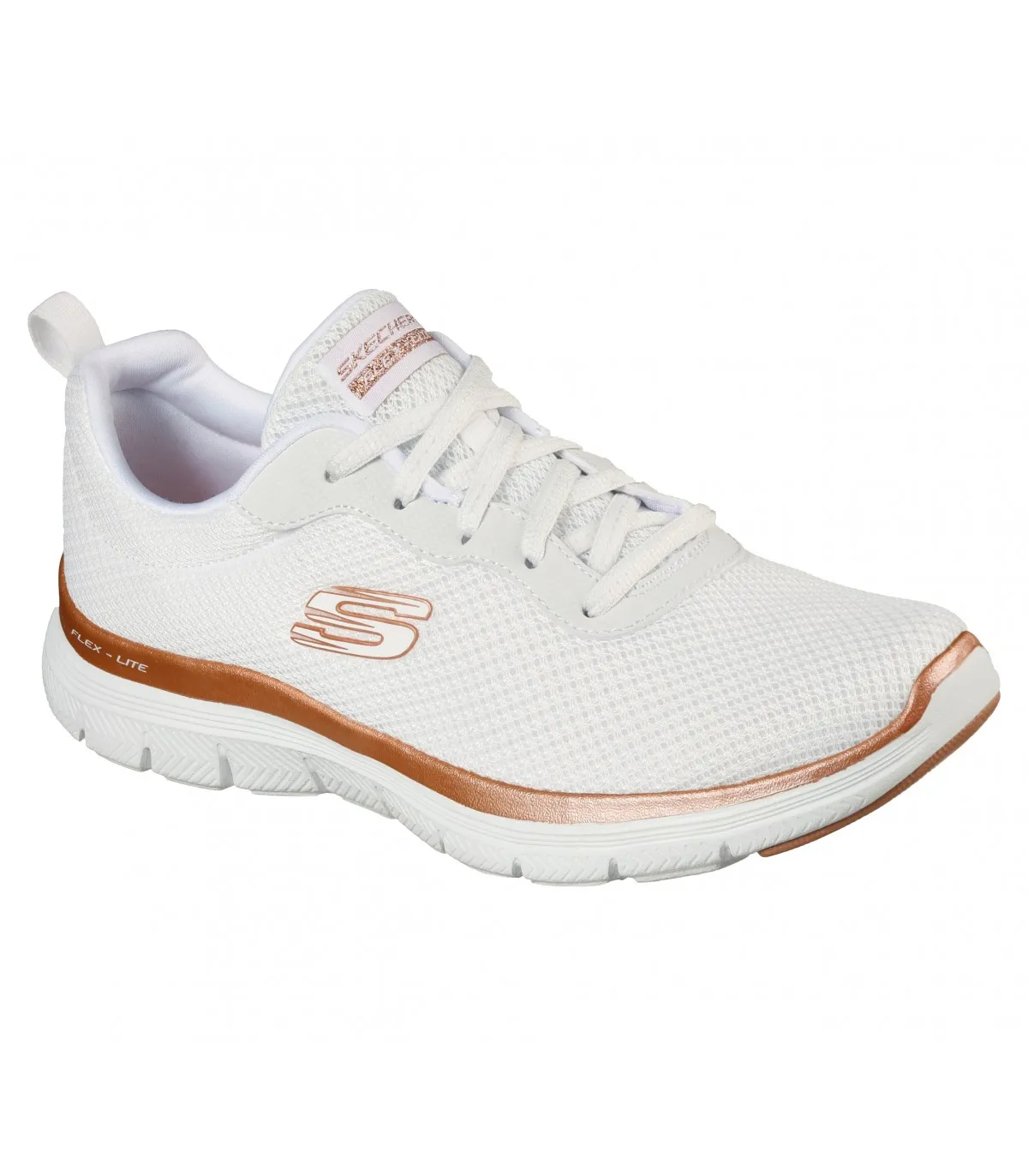 Deportivos en blanco para mujer