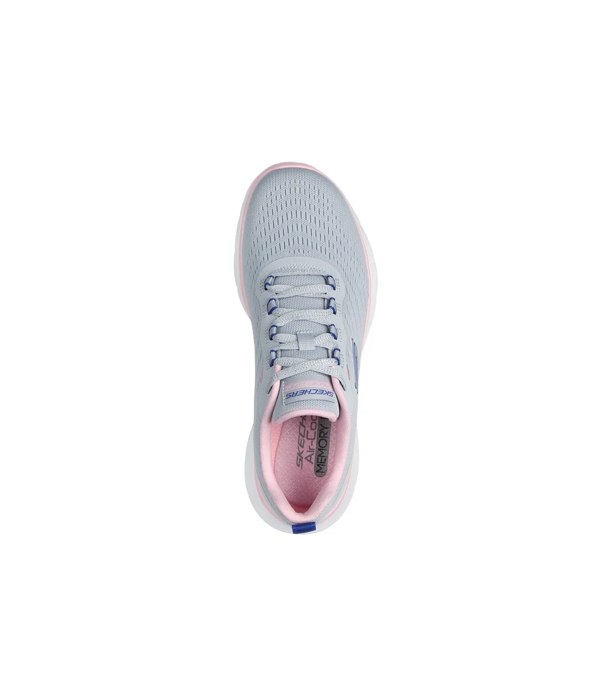 Deportivos gris, cordones blancos