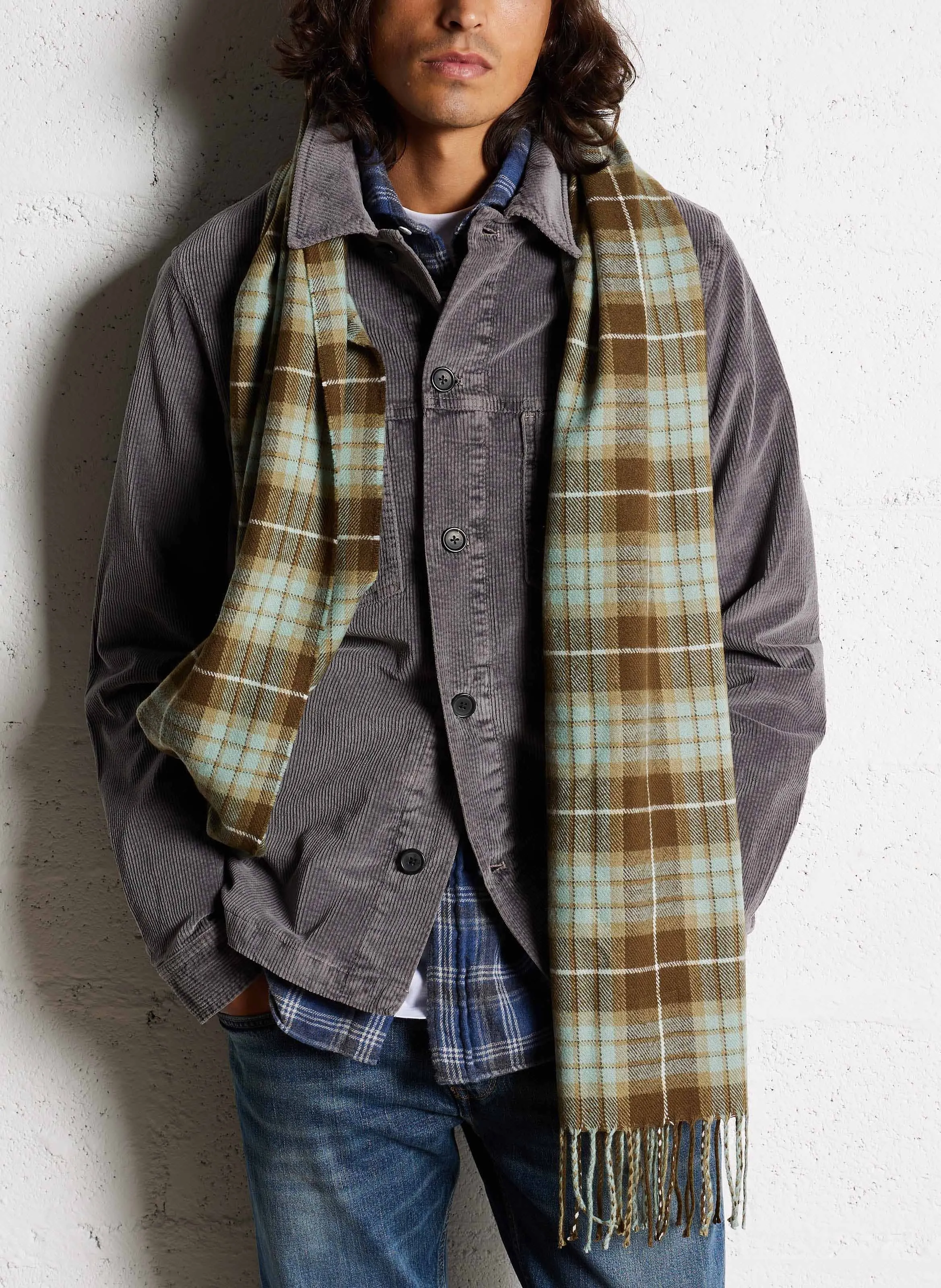 DICKIES STEVENSVILLE  BUFANDA DE CUADROS EN BEIGE