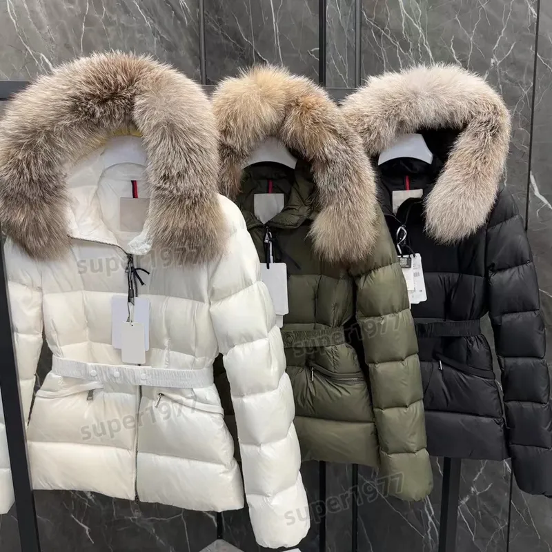 Diseñadora de mujer chaqueta de lujo Invierno Down Jackets Fur Coat