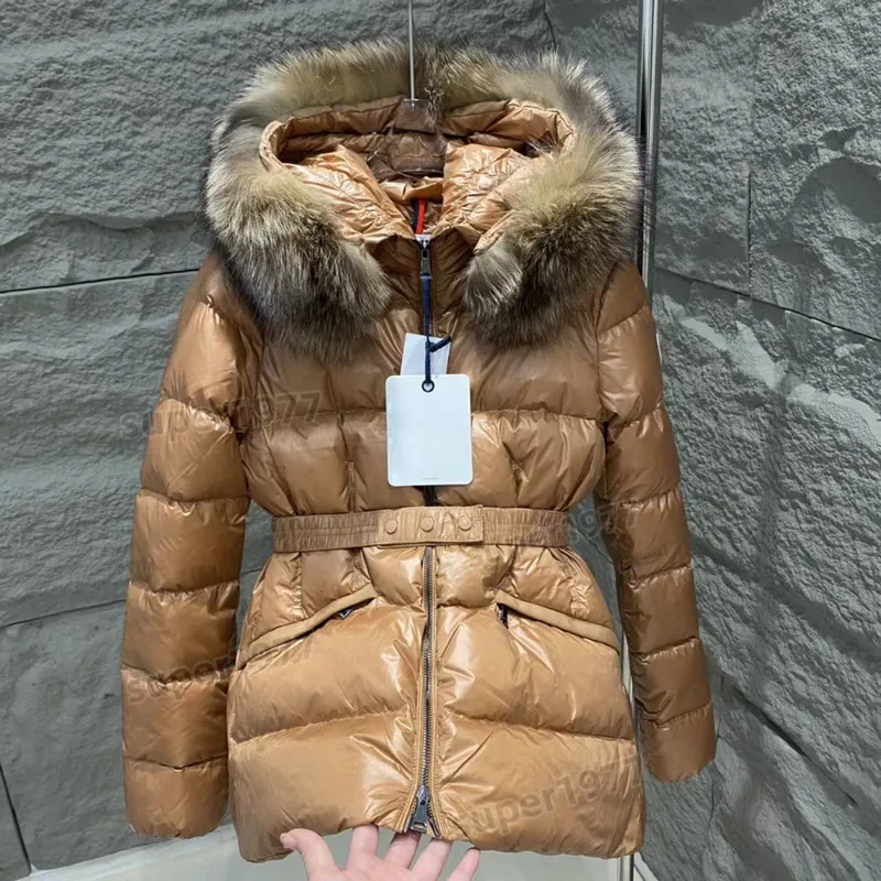 Diseñadora de mujer chaqueta de lujo Invierno Down Jackets Fur Coat