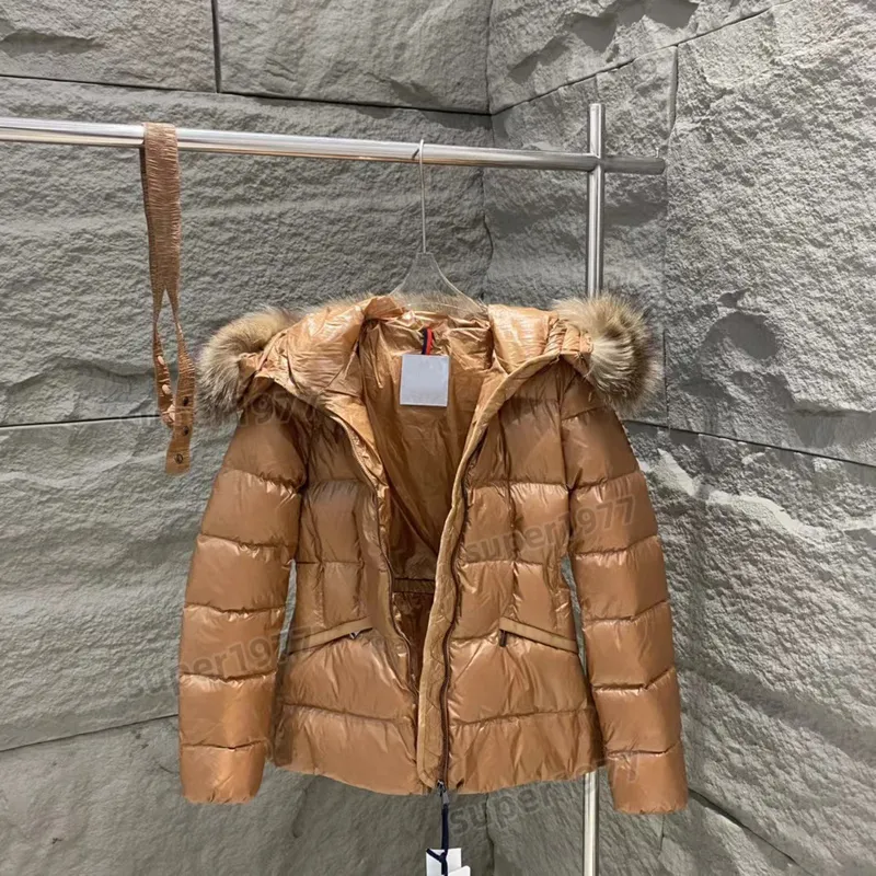Diseñadora de mujer chaqueta de lujo Invierno Down Jackets Fur Coat